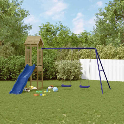 vidaXL Outdoor Playset | Pine | Vacuum pressure treated pinewood | Large