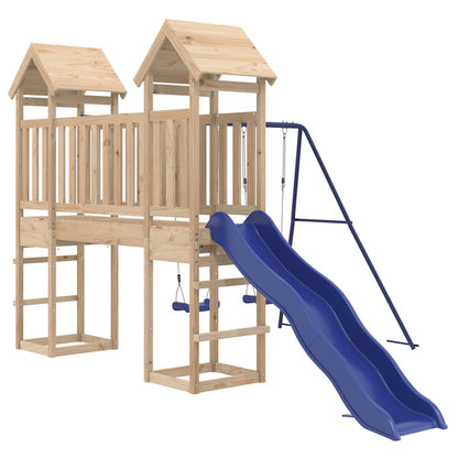 vidaXL Outdoor Playset | Blue | Solid Pine Wood | Large | Durable | Playset