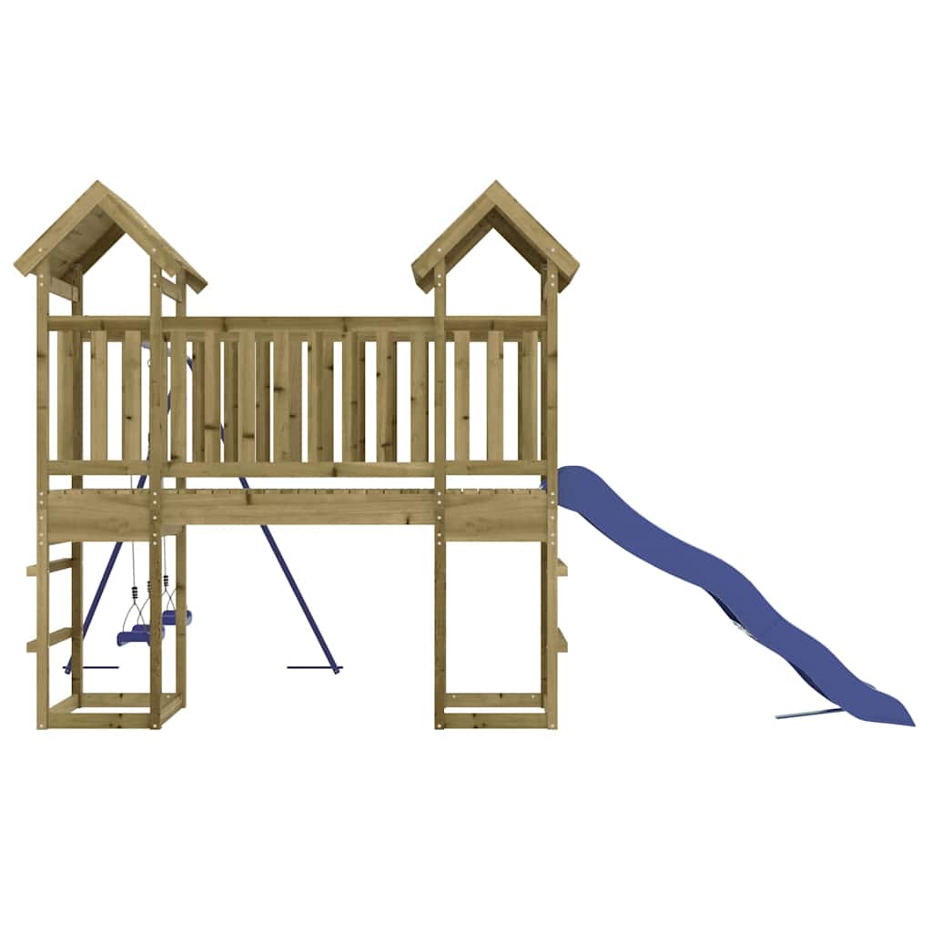 vidaXL Outdoor Playset | Pinewood | Treated for durability | Large | Playset