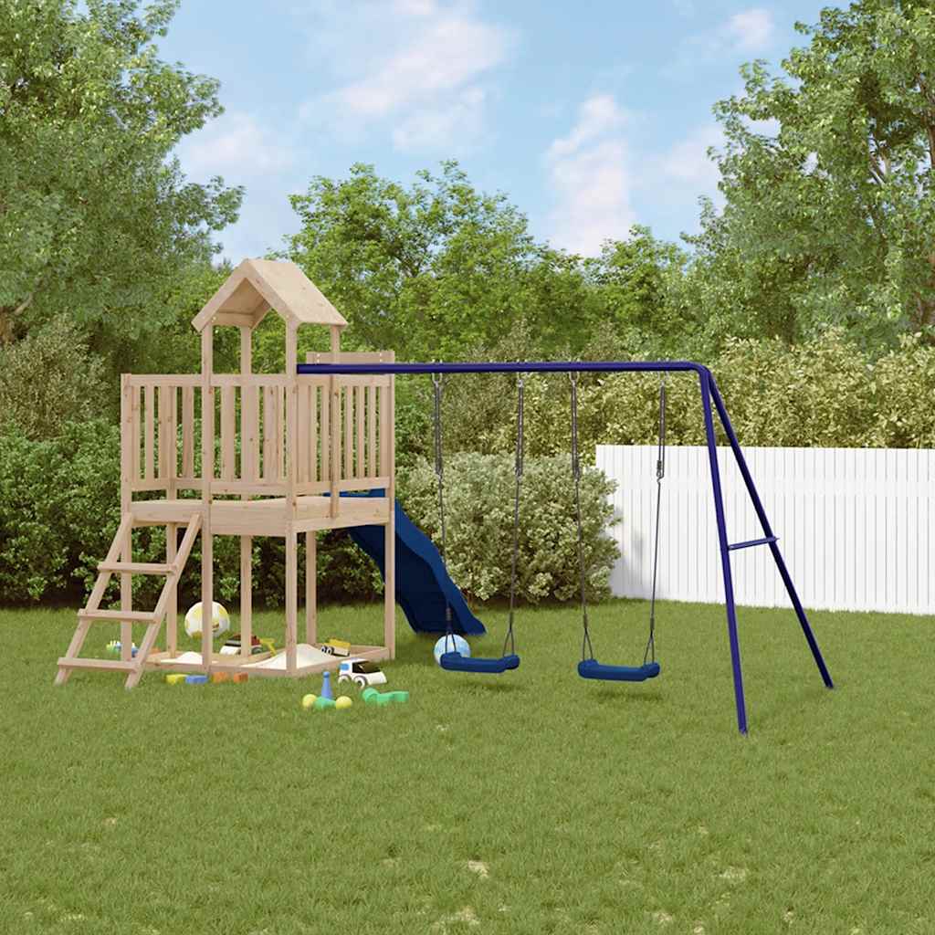 vidaXL Outdoor Playset Solid Wood Pine