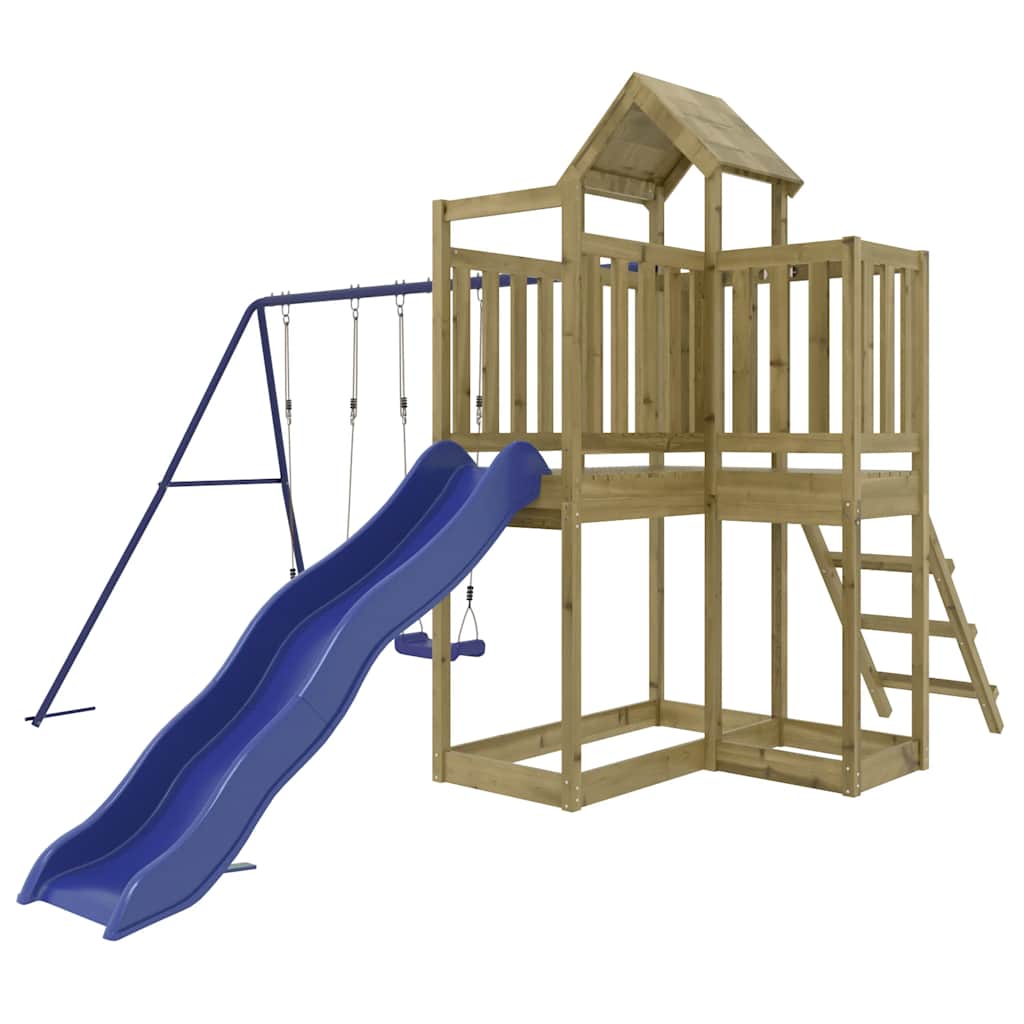 vidaXL Outdoor Playset Impregnated Wood Pine