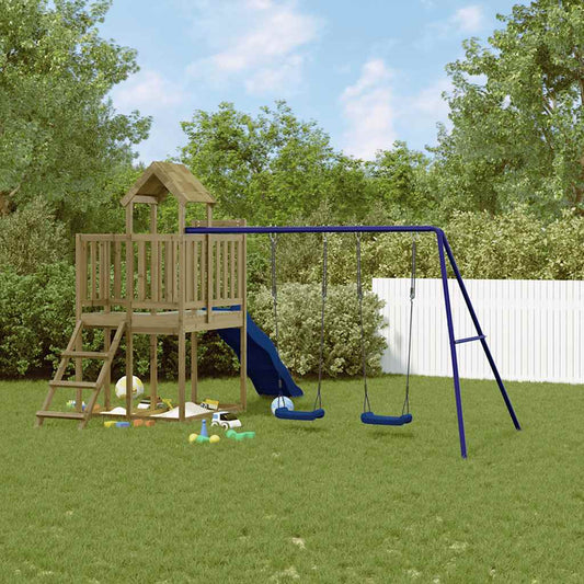 vidaXL Outdoor Playset Impregnated Wood Pine