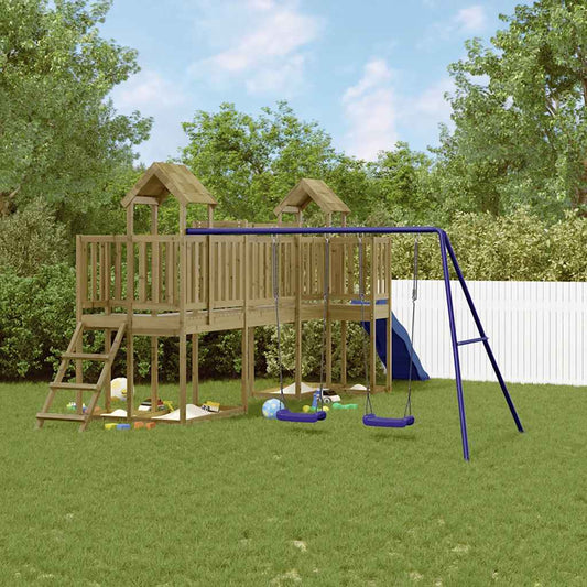 vidaXL Outdoor Playset Impregnated Wood Pine