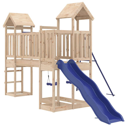 vidaXL Outdoor Playset | Natural wood | Solid pine wood | Large | Seats Many