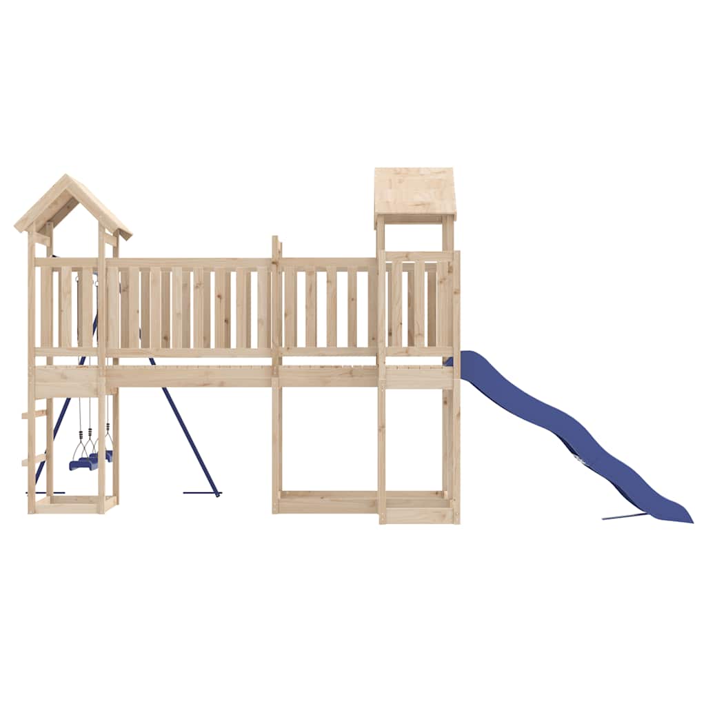 vidaXL Outdoor Playset | Natural wood | Solid pine wood | Large | Seats Many
