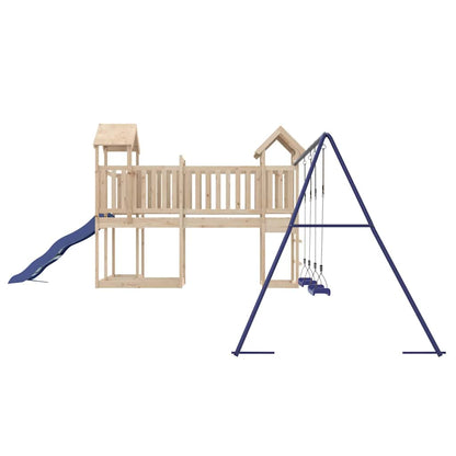 vidaXL Outdoor Playset | Natural wood | Solid pine wood | Large | Seats Many