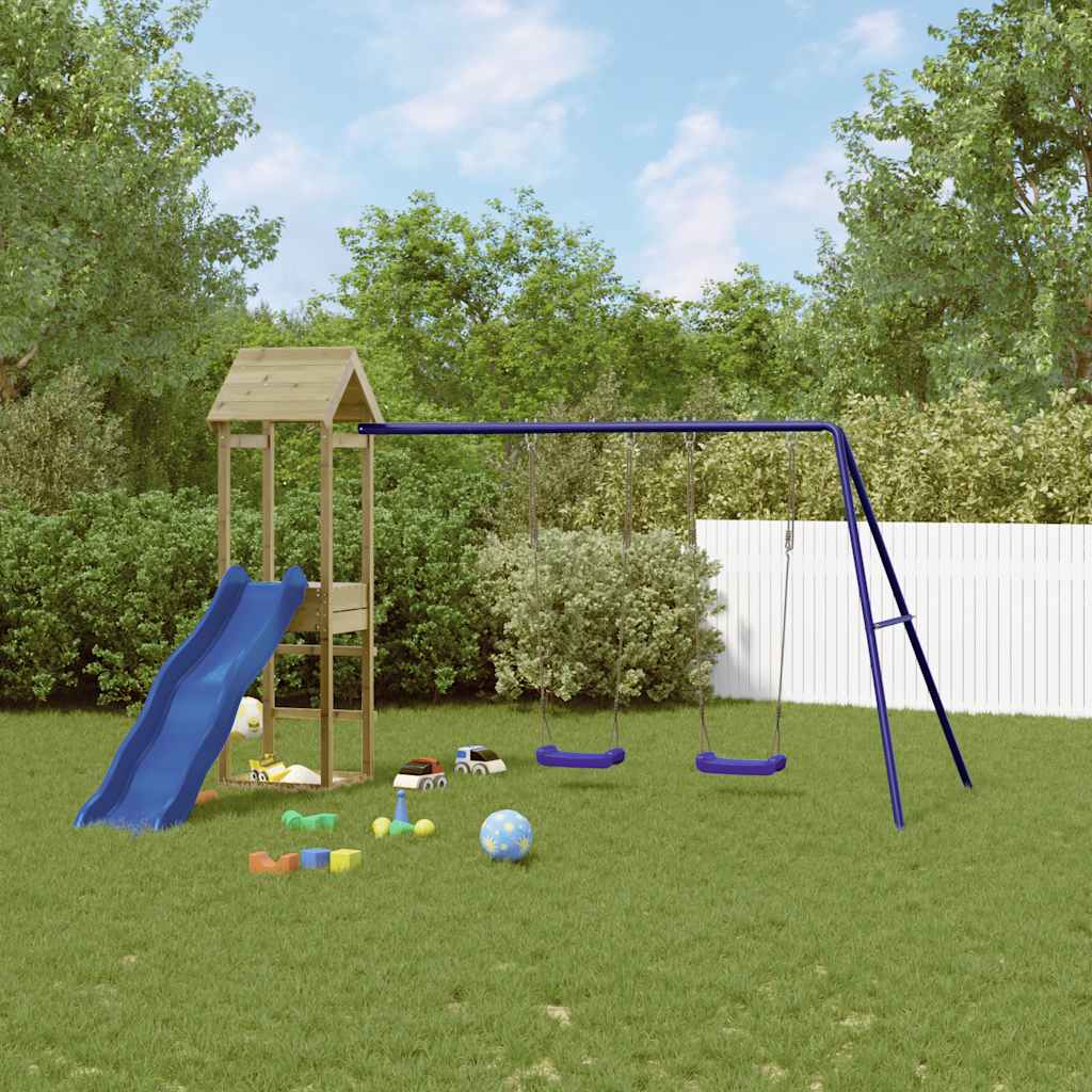 vidaXL Outdoor Playset Impregnated Wood Pine