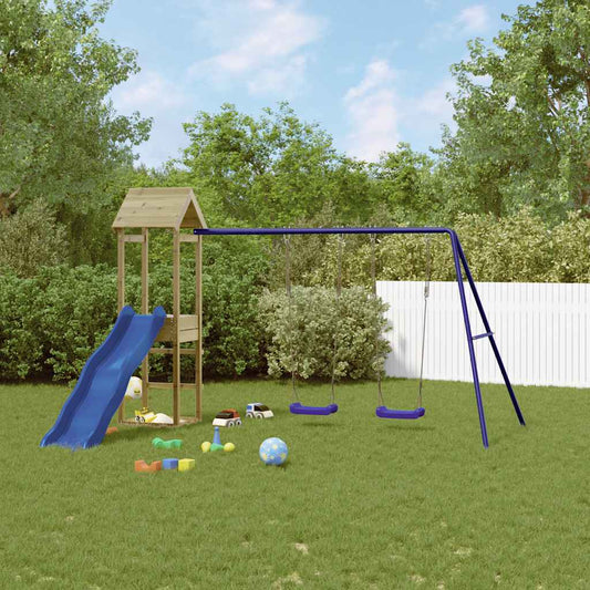 vidaXL Outdoor Playset Impregnated Wood Pine