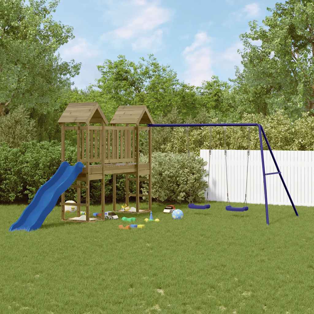 vidaXL Outdoor Playset Impregnated Wood Pine