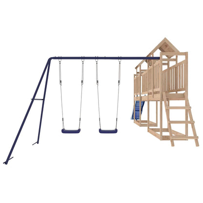 vidaXL Outdoor Playset | Pine Wood Colour with Blue