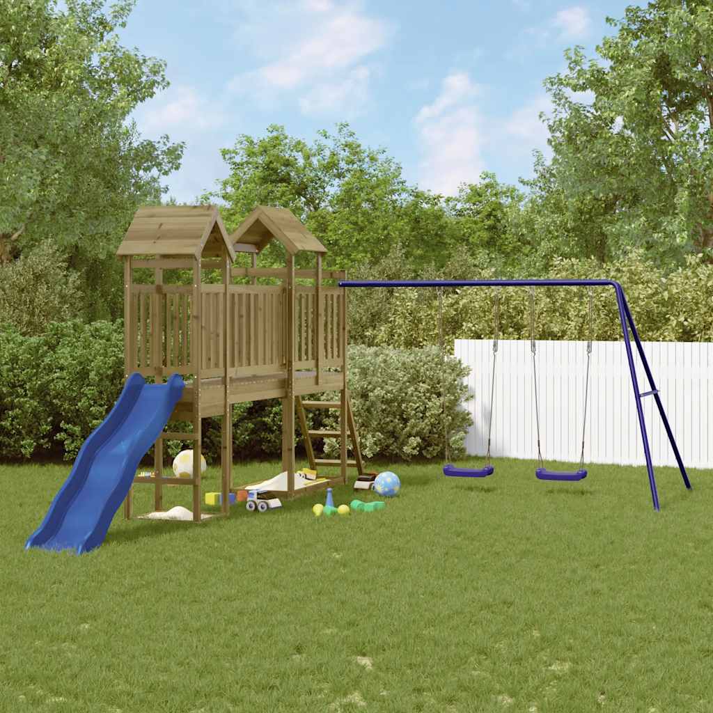 vidaXL Outdoor Playset Impregnated Wood Pine