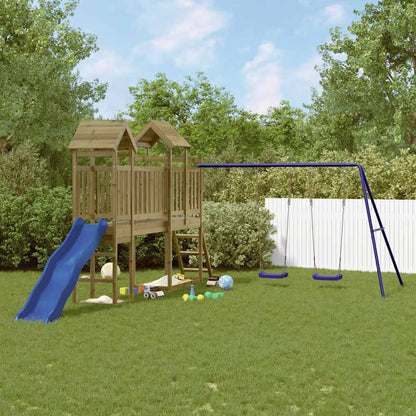 vidaXL Outdoor Playset Impregnated Wood Pine