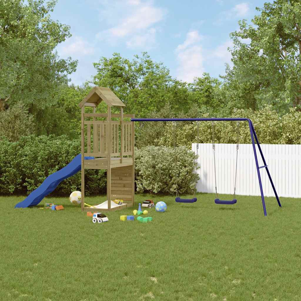 vidaXL Outdoor Playset Impregnated Wood Pine