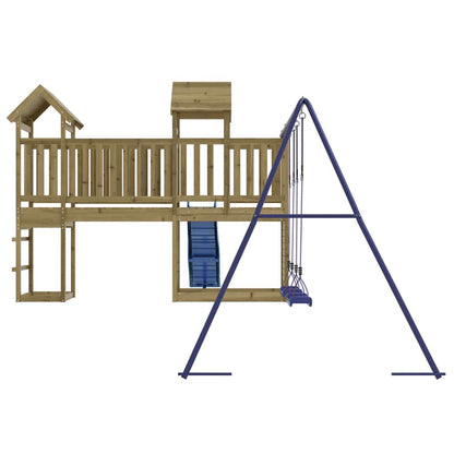 vidaXL Outdoor Playset | Natural pine | Impregnated pine wood | Large | Durable