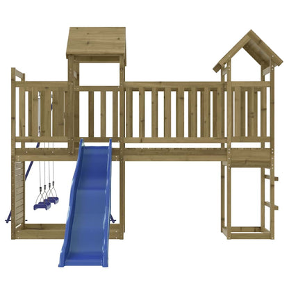 vidaXL Outdoor Playset | Natural pine | Impregnated pine wood | Large | Durable
