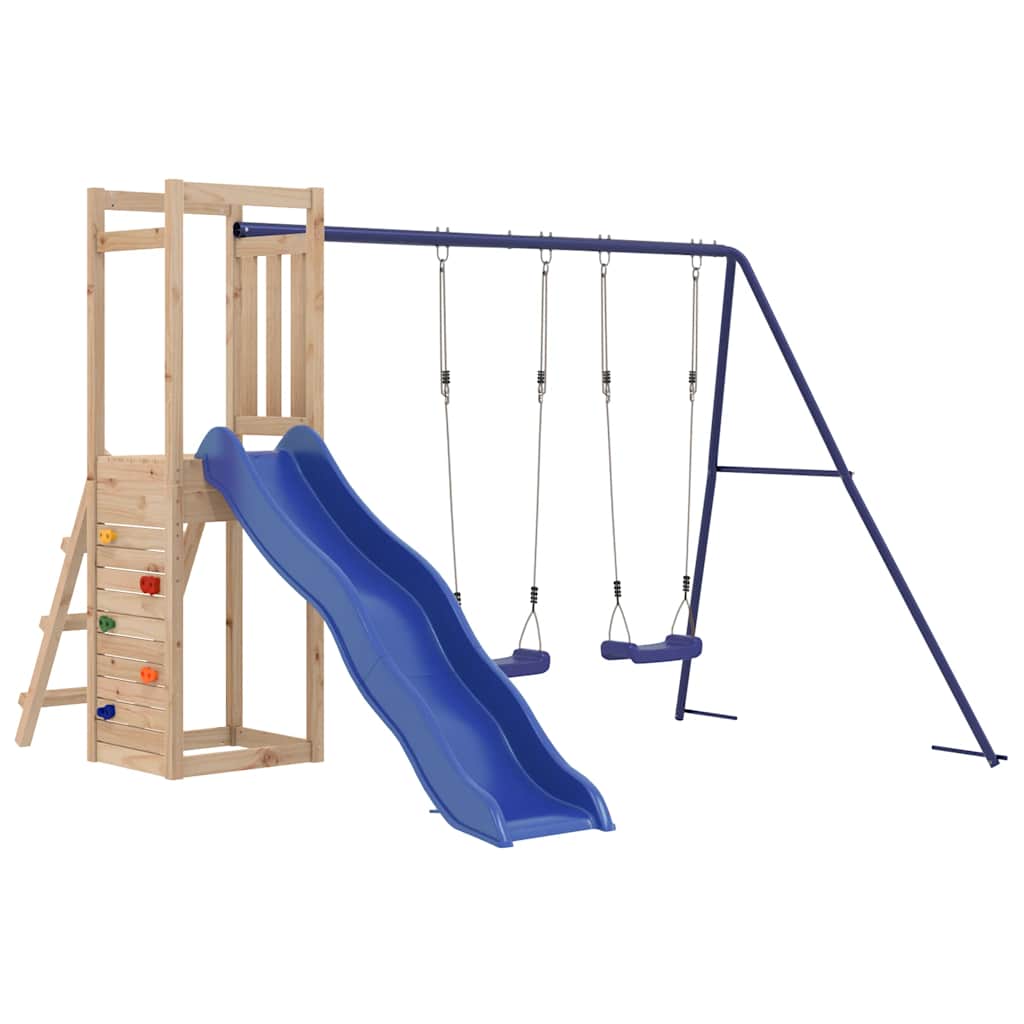 vidaXL Outdoor Playset | Natural | Solid Pine Wood | Large | Durable