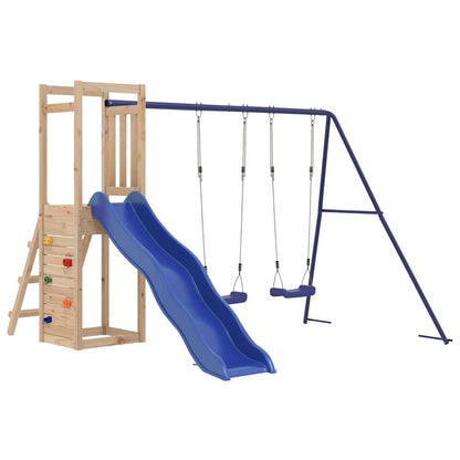 vidaXL Outdoor Playset | Natural | Solid Pine Wood | Large | Durable