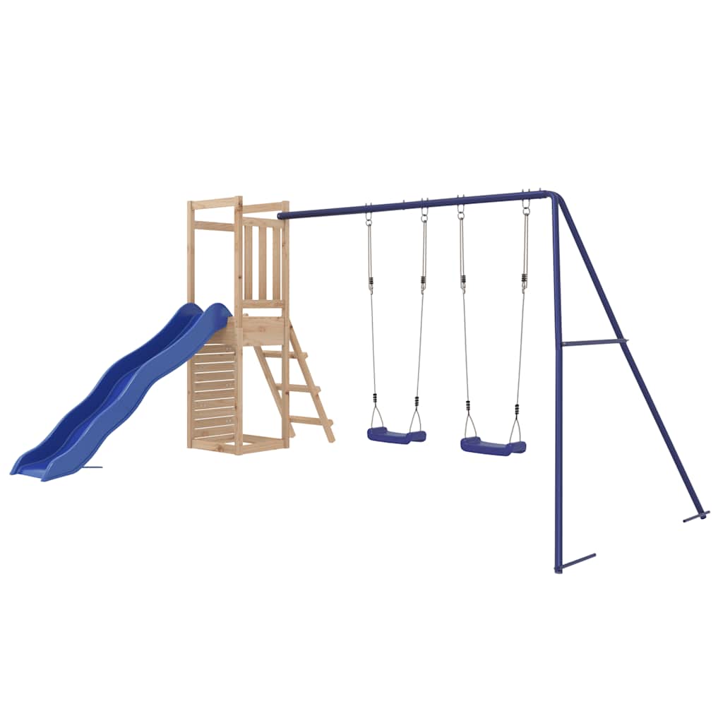 vidaXL Outdoor Playset | Natural | Solid Pine Wood | Large | Durable