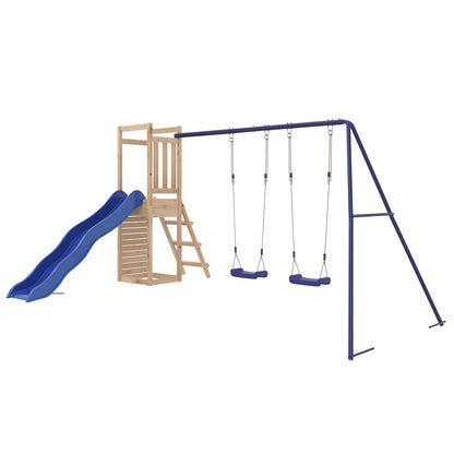 vidaXL Outdoor Playset | Natural | Solid Pine Wood | Large | Durable