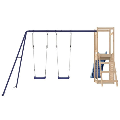 vidaXL Outdoor Playset | Natural | Solid Pine Wood | Large | Durable