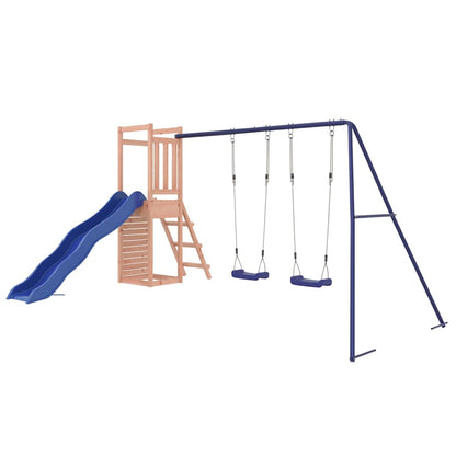 vidaXL Outdoor Playset | Douglas wood and blue