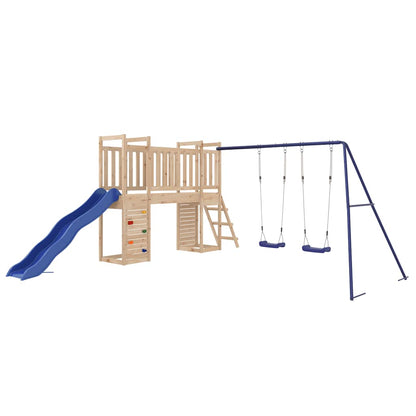 vidaXL Outdoor Playset | Natural wood | Solid pine wood | Large | Playground Set
