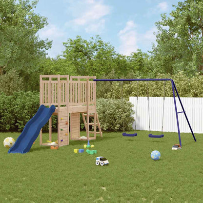 vidaXL Outdoor Playset | Natural wood | Solid pine wood | Large | Playground Set