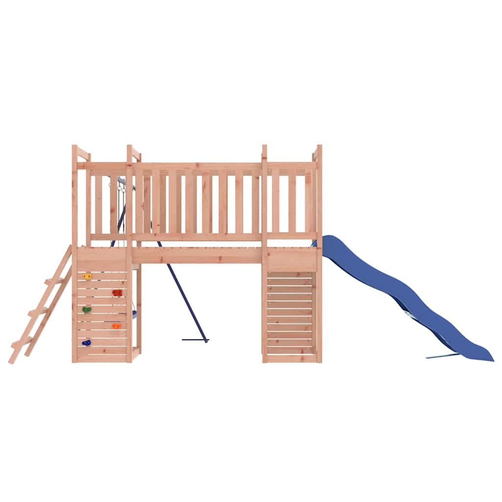 vidaXL Outdoor Playset | Natural Wood/Blue | Solid douglas wood | Large