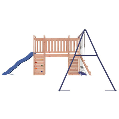 vidaXL Outdoor Playset | Natural Wood/Blue | Solid douglas wood | Large