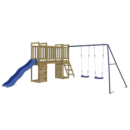 vidaXL Outdoor Playset | Pinewood | Vacuum pressure treated | Large | Durable