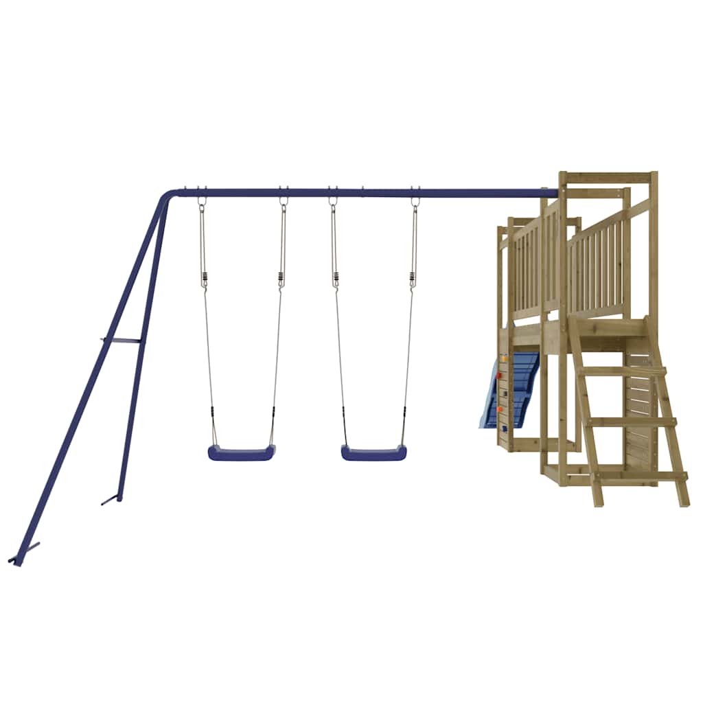 vidaXL Outdoor Playset | Pinewood | Vacuum pressure treated | Large | Durable