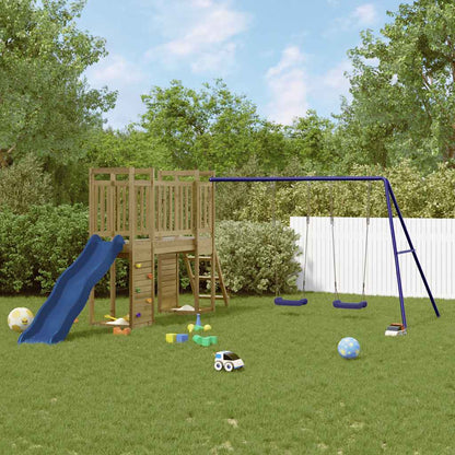vidaXL Outdoor Playset | Pinewood | Vacuum pressure treated | Large | Durable