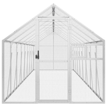 vidaXL Aviary Silver 1.79x8x1.85 m Aluminium