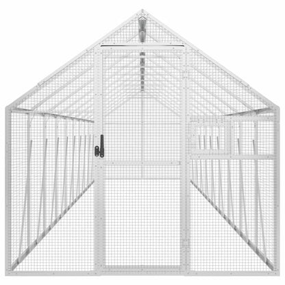 vidaXL Aviary Silver 1.79x10x1.85 m Aluminium