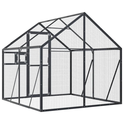 vidaXL Aviary Anthracite 1.79x2x1.85 m Aluminium