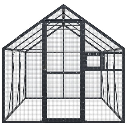 vidaXL Aviary Anthracite 1.79x3x1.85 m Aluminium