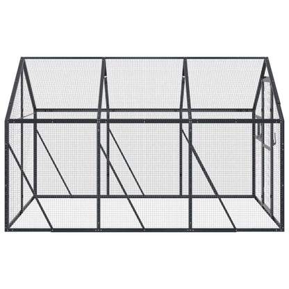 vidaXL Aviary Anthracite 1.79x3x1.85 m Aluminium