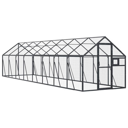 vidaXL Aviary Anthracite 1.79x8x1.85 m Aluminium
