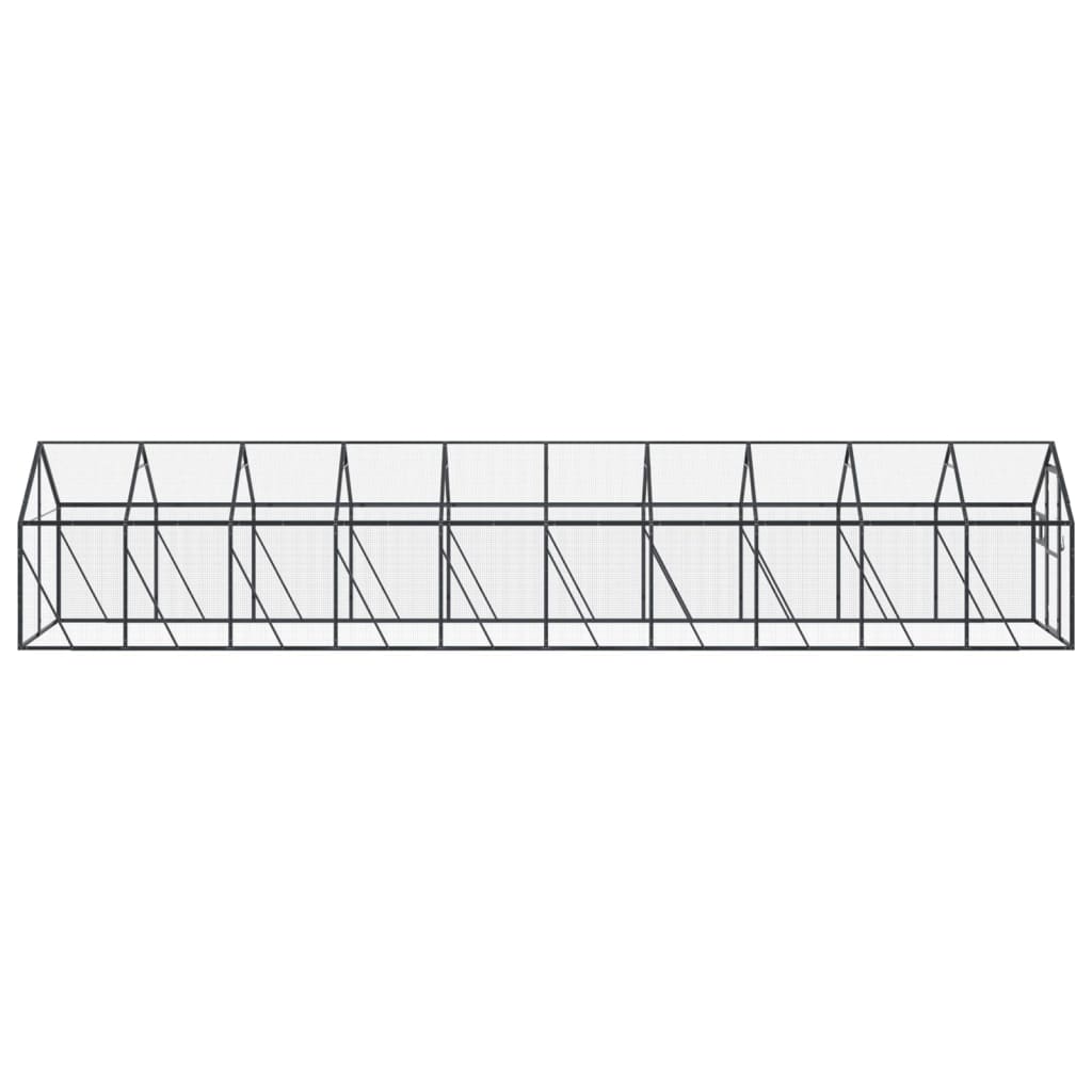 vidaXL Aviary Anthracite 1.79x10x1.85 m Aluminium