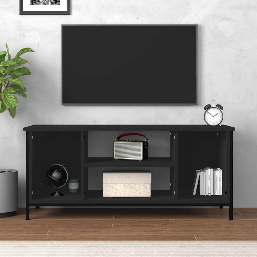 vidaXL TV Cabinet Black 102x35x45 cm Engineered Wood