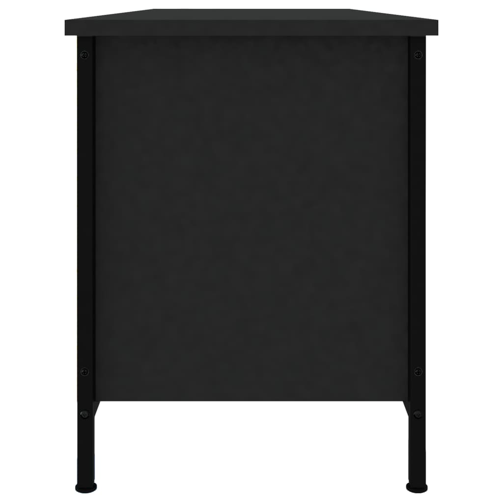 vidaXL TV Cabinet Black 102x35x45 cm Engineered Wood