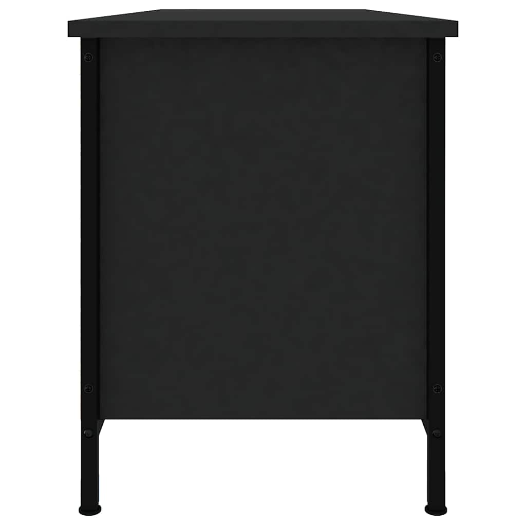 vidaXL TV Cabinet Black 102x35x45 cm Engineered Wood