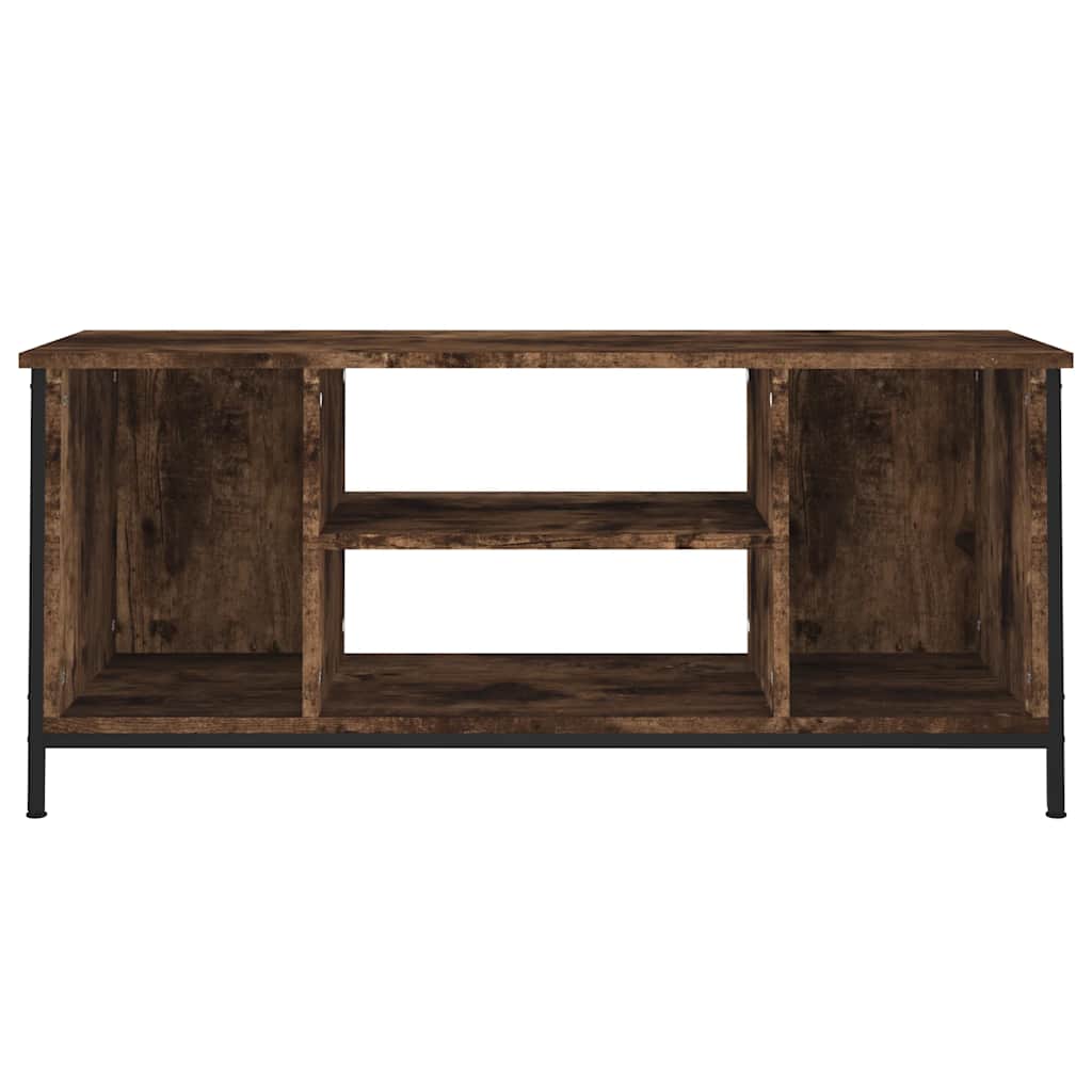 vidaXL TV Cabinet Smoked Oak 102x35x45 cm Engineered Wood