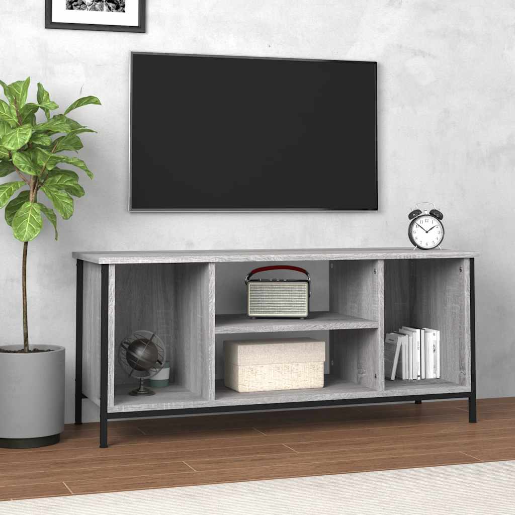 vidaXL TV Cabinet Grey Sonoma 102x35x45 cm Engineered Wood