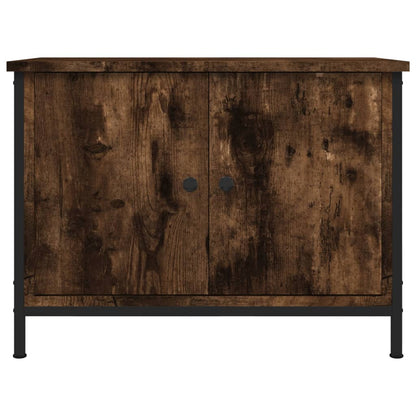 vidaXL TV Cabinet with Doors Smoked Oak 60x35x45 cm Engineered Wood