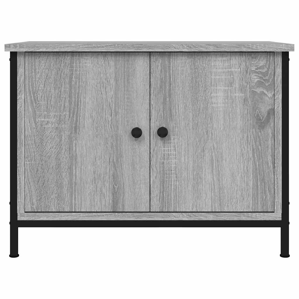 vidaXL TV Cabinet with Doors Grey Sonoma 60x35x45 cm Engineered Wood