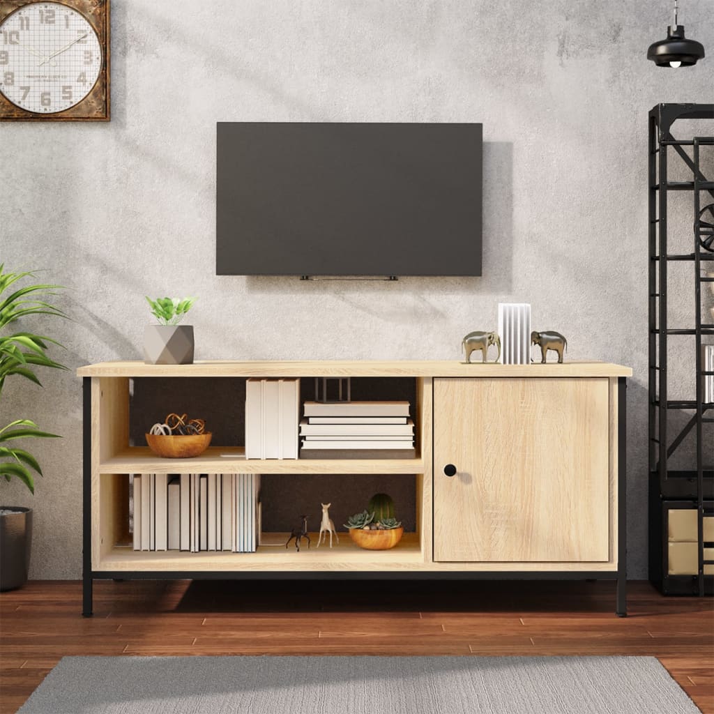 vidaXL TV Cabinet Sonoma Oak 100x40x45 cm Engineered Wood