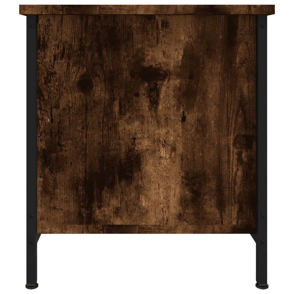vidaXL TV Cabinet Smoked Oak 100x40x45 cm Engineered Wood