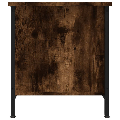vidaXL TV Cabinet Smoked Oak 100x40x45 cm Engineered Wood