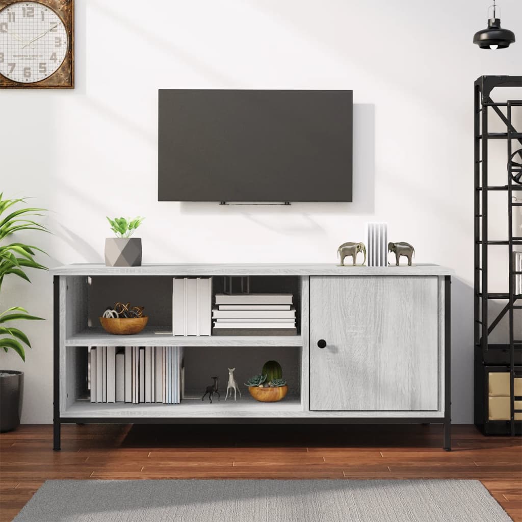 vidaXL TV Cabinet Grey Sonoma 100x40x45 cm Engineered Wood